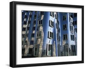 The Neuer Zollhof Building by Frank Gehry at the Medienhafen, Dusseldorf, North Rhine Westphalia-Yadid Levy-Framed Photographic Print