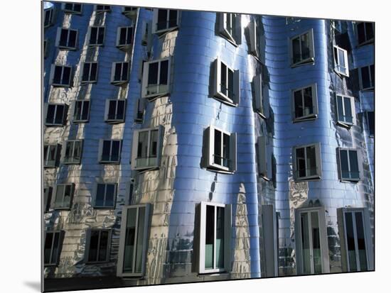 The Neuer Zollhof Building by Frank Gehry at the Medienhafen, Dusseldorf, North Rhine Westphalia-Yadid Levy-Mounted Photographic Print