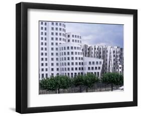 The Neuer Zollhof Building by Frank Gehry at the Medienhafen, Dusseldorf, North Rhine Westphalia-Yadid Levy-Framed Photographic Print