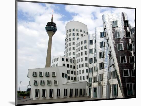 The Neuer Zollhof Building by Frank Gehry at the Medienhafen, Dusseldorf, North Rhine Westphalia-Yadid Levy-Mounted Photographic Print