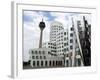 The Neuer Zollhof Building by Frank Gehry at the Medienhafen, Dusseldorf, North Rhine Westphalia-Yadid Levy-Framed Photographic Print