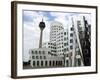 The Neuer Zollhof Building by Frank Gehry at the Medienhafen, Dusseldorf, North Rhine Westphalia-Yadid Levy-Framed Photographic Print