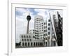 The Neuer Zollhof Building by Frank Gehry at the Medienhafen, Dusseldorf, North Rhine Westphalia-Yadid Levy-Framed Photographic Print