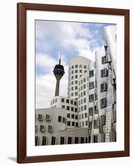 The Neuer Zollhof Building by Frank Gehry at the Medienhafen, Dusseldorf, North Rhine Westphalia-Yadid Levy-Framed Photographic Print