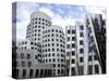 The Neuer Zollhof Building by Frank Gehry at the Medienhafen, Dusseldorf, North Rhine Westphalia-Yadid Levy-Stretched Canvas