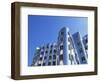 The Neuer Zollhof Building by Frank Gehry, Nord Rhine-Westphalia, Germany-Yadid Levy-Framed Photographic Print