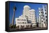 The Neuer Zollhof Building, Media Harbor, Dusseldorf, Germany-Peter Adams-Framed Stretched Canvas