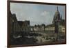 The Neumarkt in Dresden as Seen from the Moritz-Strasse, 1749-51-Canaletto-Framed Giclee Print