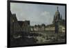 The Neumarkt in Dresden as Seen from the Moritz-Strasse, 1749-51-Canaletto-Framed Giclee Print