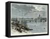 The Neva at St Petersburg, Russia, C1880-null-Framed Stretched Canvas