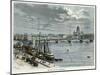 The Neva at St Petersburg, Russia, C1880-null-Mounted Giclee Print