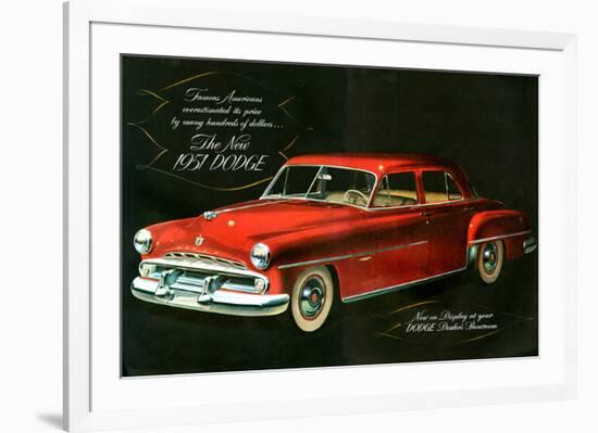 The New 1951 Dodge-null-Framed Premium Giclee Print