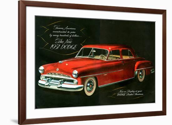 The New 1951 Dodge-null-Framed Premium Giclee Print