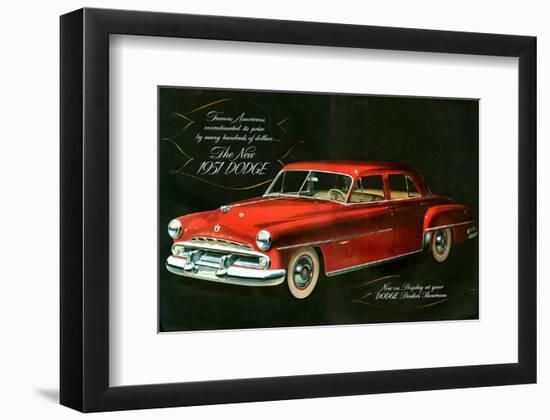 The New 1951 Dodge-null-Framed Art Print