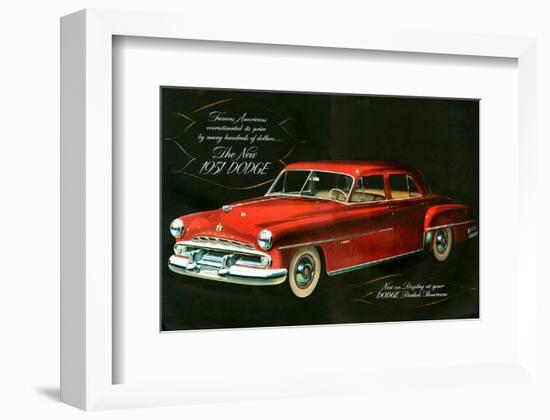 The New 1951 Dodge-null-Framed Art Print