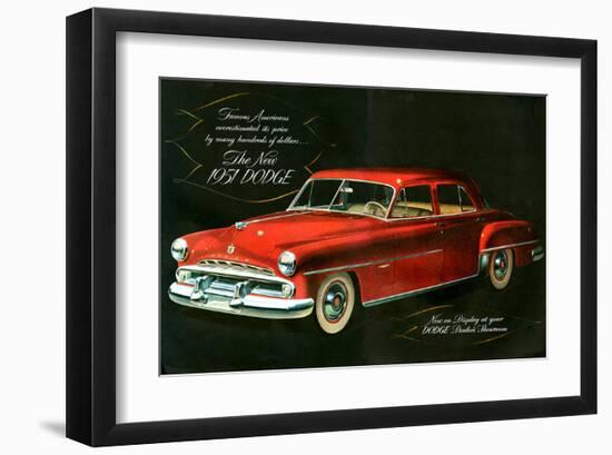 The New 1951 Dodge-null-Framed Art Print