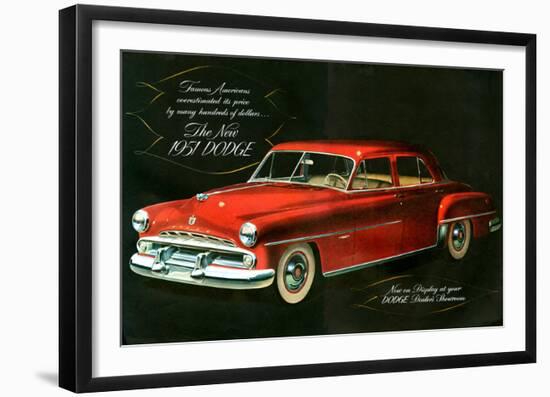 The New 1951 Dodge-null-Framed Art Print