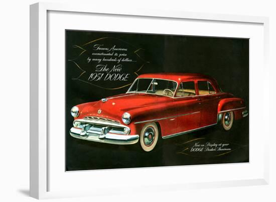 The New 1951 Dodge-null-Framed Art Print