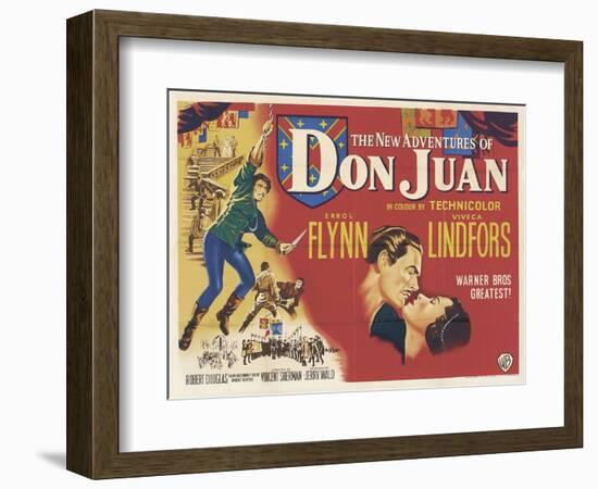 The New Adventures of Don Juan, 1948, "The Adventures of Don Juan" Directed by Vincent Sherman-null-Framed Giclee Print