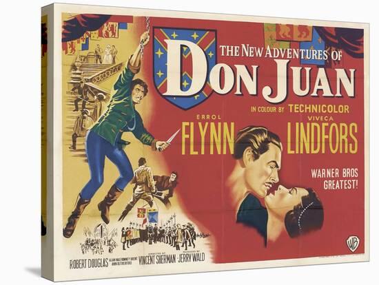 The New Adventures of Don Juan, 1948, "The Adventures of Don Juan" Directed by Vincent Sherman-null-Stretched Canvas