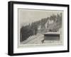 The New Alpine Railway, Ryffelalp Station, on the Way to the Gornergrat-null-Framed Giclee Print