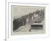 The New Alpine Railway, Ryffelalp Station, on the Way to the Gornergrat-null-Framed Giclee Print