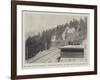 The New Alpine Railway, Ryffelalp Station, on the Way to the Gornergrat-null-Framed Giclee Print