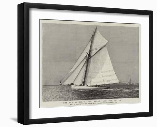 The New American Steel Sloop Yacht Volunteer-null-Framed Giclee Print