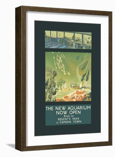 The New Aquarium Now Open-George Sheringham-Framed Art Print