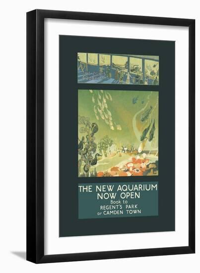 The New Aquarium Now Open-George Sheringham-Framed Art Print