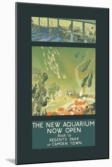 The New Aquarium Now Open-George Sheringham-Mounted Art Print