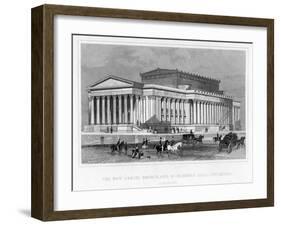 The New Assize Courts, and St George's Hall, Liverpool, Lancashire, 19th Century-Thomas Tallis-Framed Giclee Print