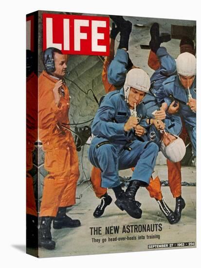 The New Astronauts, Astronauts Learning to Eat in Weightless Environment, September 27, 1963-Ralph Morse-Stretched Canvas