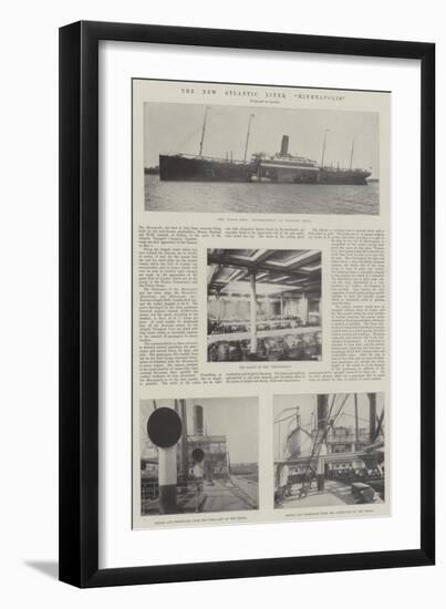 The New Atlantic Liner, Minneapolis-null-Framed Giclee Print