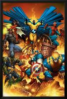 The New Avengers No.1 Cover: Spider-Man-Joe Quesada-Lamina Framed Poster