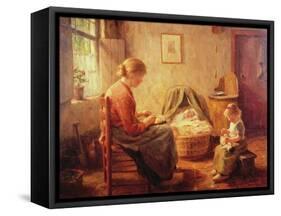 The New Baby-Evert Pieters-Framed Stretched Canvas