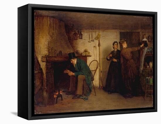 The New Bonnet, 1876-Eastman Johnson-Framed Stretched Canvas