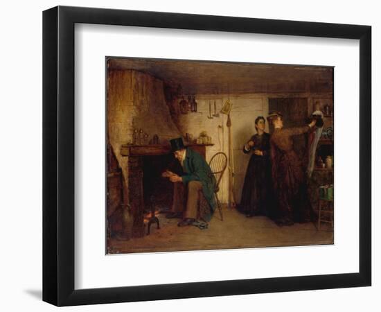 The New Bonnet, 1876-Eastman Johnson-Framed Giclee Print