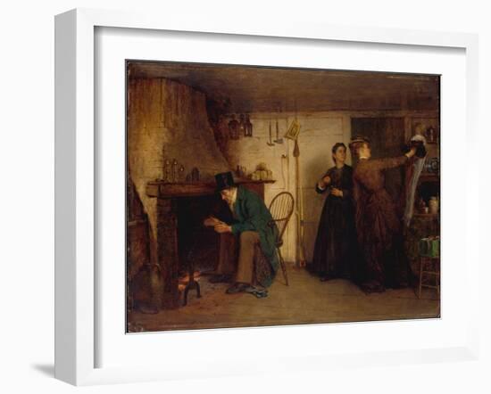 The New Bonnet, 1876-Eastman Johnson-Framed Giclee Print