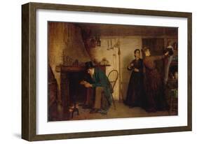 The New Bonnet-Eastman Johnson-Framed Art Print