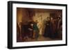 The New Bonnet-Eastman Johnson-Framed Art Print