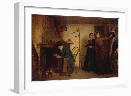 The New Bonnet-Eastman Johnson-Framed Art Print