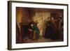 The New Bonnet-Eastman Johnson-Framed Art Print