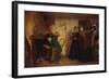 The New Bonnet-Eastman Johnson-Framed Art Print