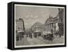 The New Boulevard Anspach and Palais De La Bourse, Brussels-null-Framed Stretched Canvas