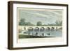 The New Bridge over the Serpentine, Hyde Park, London, 1827-MS Barenger-Framed Giclee Print