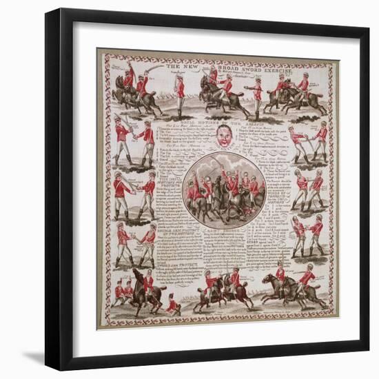 The New Broad Sword Exercise-null-Framed Giclee Print