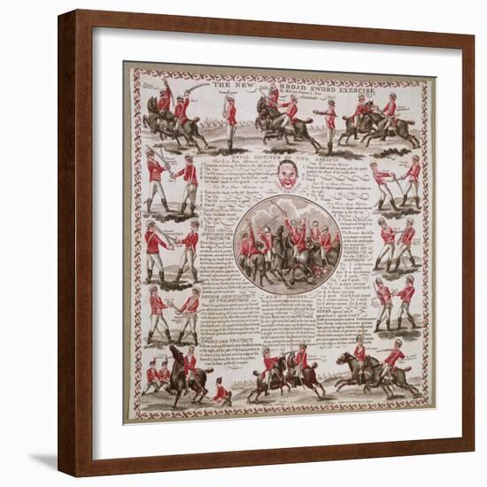 The New Broad Sword Exercise-null-Framed Giclee Print