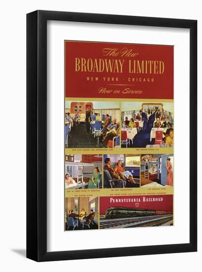 The New Broadway Limited-null-Framed Art Print