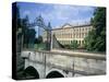 The New Building from the Cherwell Bridge, Magdalen College, Oxford, Oxfordshire, England-David Hunter-Stretched Canvas